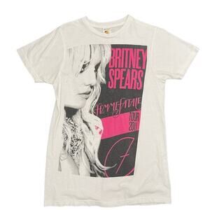 Britney Spears Concert T Shirt 2011 Femme Fatale‎ Tour Size S Bay Island Tag